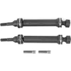 Plieninis spline pavaros velenas, 2 vnt priekinis galinis plieno spline velenas, skirtas traxxas mini e revo/mini summit 1/16 rc automobiliui (juodas)