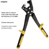 Kelioninis Plieno varžtų užspaudėjas, 0,5–0,8 mm, lengvo plieno kilis, fiksuotų skylių replės, rankinis varžtų užspaudėjas, 310 mm kompozicinės replės dekoratyvinėms luboms, užspaudimo replės