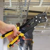 Kelioninis Plieno varžtų užspaudėjas, 0,5–0,8 mm, lengvo plieno kilis, fiksuotų skylių replės, rankinis varžtų užspaudėjas, 310 mm kompozicinės replės dekoratyvinėms luboms, užspaudimo replės