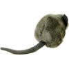 Pliušinė pelytė 17 cm, pilka, minkšta