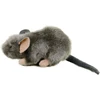 Pliušinė pelytė 17 cm, pilka, minkšta