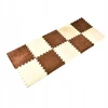 Pliušinės grindų dėlionės kiliminės plytelės 30 x 30 cm, 10 vnt. rinkinys