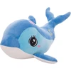 Pliušinis delfinas, minkštas žaislas-pagalvė, 40 cm, mėlynas