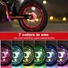 Pllype 2 Led vaikiškų žibintų pakuotė, Usb įkraunami stipinų žibintai, Ip65 atsparūs vandeniui, Led su 7 spalvomis, 18 šviesos režimų išmanios indukcijos vaikų priedams