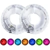 Pllype 2 Led vaikiškų žibintų pakuotė, Usb įkraunami stipinų žibintai, Ip65 atsparūs vandeniui, Led su 7 spalvomis, 18 šviesos režimų išmanios indukcijos vaikų priedams