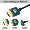 Plonas Micro Hdmi į Hdmi kabelis 5m, Ultra plonas lankstus, 4k@60hz