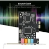 Plyisty Pci E 5.1 stereo garso plokštė, 6 kanalų žaidimų garso plokštė, vidinė garso plokštė, skirta windows 7/vista/xp 32/64 bitų, suderinama su directsound 3d ir eax garso efektais