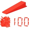 Plytelių pleištai, 100 vnt. plastikiniai, grindims ir sienoms