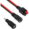 Pngknyocn saulės baterijos jungtis, vyriška į Dc 5.5x2.1mm moteriška maitinimo laidas 14awg kabelis su 8mm Dc adapteriu nešiojamam generatoriui (1m)