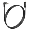 Pngknyocn stačiakampis 2.5mm audio aux kabelis, 90 laipsnių kampo 2.5mm trs kištukas į 2.5mm kištuką ausinių stereo audio adapterio kabelis (90 laipsnių į tiesų, 1.8m)