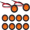 Podazz 10 vnt. 12v priekinės galinės transporto priemonės modifikacijos Led šoniniai žibintai keleiviniam ir krovininiam automobiliui įvairiaspalviai (geltoni)