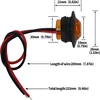 Podazz 10 vnt. 12v priekinės galinės transporto priemonės modifikacijos Led šoniniai žibintai keleiviniam ir krovininiam automobiliui įvairiaspalviai (geltoni)