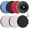Poliravimo padėklų rinkinys automobiliams, 8 vnt., 125 mm, su M14 adapteriu