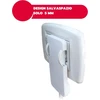 Polypool Pp0454.3 vietą taupantis kištukas 16a 2l + Pe standartinis schuko 90° kabelio lizdo rinkinys 3 kištukai, balta spalva