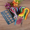 Popieriaus quilling rinkiniai, 700 vienetų, 5 mm quilling juostelės + rišimo įrankis, pincetai, liniuotė