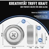 Poppstar Neodimio puodų magnetai su skylute, 12 vnt.