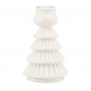Porcelianinė žvakidė plonai žvakei Altom Design Eglutė balta 11,5 cm