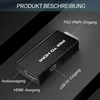 Powice Ps2 Hdmi adapteris, Ps2 į Hdmi adapterio keitiklis su 3,5 mm ausinių garso lizdu, Ps2 adapteris Hdmi, skirtas Hdtv Hdmi monitoriui, suderinamas su visais Ps2 ekrano režimais