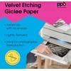 Ppd ppd-77-25 inkjet fine art etching baltas velvet 270 g fotopopierius matinis su švelnia tekstūra 25 x A3