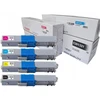 Premium Aigostar 4x didelio našumo tonerio komplektas Oki C301 Oki C321dn Mc332dn, Mc342dn, Mc342dnw