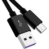 Premiumcord greito įkrovimo usb-c kabelis 0,5 m, super greitas įkrovimas 5a, usb type c male į usb a male, usb 2.0, greito įkrovimo ir duomenų kabelis, tinkamas type c įrenginiams, juodas, 0,5 m