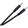 Premiumcord stereo jack kabelis 3 m, 3.5 mm stereo jack kištukas į kištuką, aux ausinių garso jungties kabelis televizoriams, mobiliesiems telefonams, mp3, hifi ekranuotas juodas 3 m