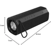 Kompiuterio kolonėlės Prendeluz nešiojama bluetooth kolonėlė, belaidė bluetooth 5.0 kolonėlė, 6 w, usb, microsd, įmontuota 1200 mah baterija, juoda