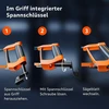 Presch Pjūklas metalui 300 mm – su bi-metaliniu pjūkleliu tiksliam pjovimui – 90° pjūklelio pasukimas horizontaliems ir vertikaliems pjūviams – ergonomiška rankena su tvirtinimo veržliarakčiu