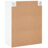 Prie sienos montuojamos spintelės, 2vnt., baltos, 69,5x34x90cm