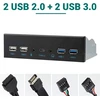 Priekinis skydelis su Usb 3.0, 2x Usb 2.0, Audio, Mic, Usb-c