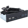 Priekinis skydelis su Usb 3.0, 2x Usb 2.0, Audio, Mic, Usb-c