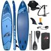 Pripučiama Sup lenta F2 Axxis 12'2" Navy Mėlyna Combo Irklas 2in1 Sėdynė