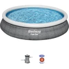 Pripučiamas baseinas Bestway 457 x 84 cm pilkas 9677 L