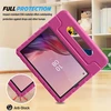 Procase vaikiškas dėklas su stovu, skirtas 9 colių lenovo tab m9 22.86 cm (1340 x 800, hd ekranas), itin lengvas, atsparus smūgiams, tvirtas vaiko apsauginis dėklas su pasukama rankena, magenta