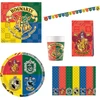 Procos Dy10273865 Harry Potter vakarėlio rinkinys, didelis, lėkštės, puodeliai, servetėlės, staltiesė, maišeliai, reklaminis skydelis, stalo dekoracija, gimtadienio dekoracija, m