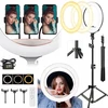 Profesionali Led Ring lempa 56cm fotografijai, makiažui + masyvus stovas