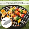 Profesionalūs nerūdijančio plieno bbq iešmai, itin platūs: 1 cm, itin tvirti 2 mm storio (20 vnt., 50 cm) mėsos iešmai mėsai ir daržovėms, kebabų iešmai, mangal, schampura, iešmai