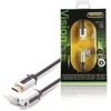 Profigold 1m pasukamas didelės spartos hdmi kabelis su 99,996% ofc variu ir 24k kietojo aukso jungtimis