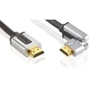 Profigold 1m pasukamas didelės spartos hdmi kabelis su 99,996% ofc variu ir 24k kietojo aukso jungtimis
