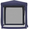 Proginė palapinė su 4 tinklinėmis sienomis, mėlyna, 2x2m, HDPE