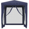 Proginė palapinė su 4 tinklinėmis sienomis, mėlyna, 2x2m, HDPE