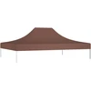 Proginės palapinės stogas, rudos spalvos, 4x3m, 270 g/m²