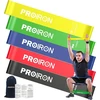 Proiron treniruočių gumų rinkinys su 5 stiprumo pasipriešinimo juostomis, skirtas raumenų auginimui, pilates, jogai, gimnastikai ir crossfit