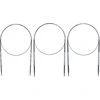 Prym Arne & Carlos Edition 215010 apskritų virbalų rinkinys Carbon 3.0-4.0 mm juodas violetinis