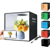 Puluz 30 cm fotok dėžė fotografijai, sulankstoma fotostudijos šviesos dėžė, produktų fotografijos dėžė su minkšta šviesos medžiaga ir 6 pvc fonais