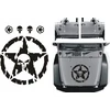 Punisher žvaigždė 46cm Tuning Off Road 4x4 lipdukai - Yess lipdukai