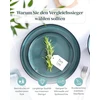 Pure Living Ibiza akmens masės serviravimo lėkštė, aukštos kokybės Viduržemio jūros regiono serviravimo lėkštė, didelė, galima plauti indaplovėje ir naudoti mikrobangų krosnelėje, atspari įbrėžimams, ovali serviravimo lėkštė, didelė, petrol spalvos indai