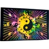 Purpledip 20030 Yin Yang universali harmonija, medvilninis sieninis plakatas-gobelenas