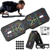 Push Up Pro 12-in-1 sulankstoma atsispaudimų lenta su rankena raumenų treniruotėms, efektyvioms formoms, atsispaudimų lenta namų kalistenikos įrangai viso kūno treniruotėms ir efektyviems atsispaudimams