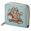 Pusheen foodie katės piniginė mėlyna piniginė su kačiuku su užtrauktuku dovanai
